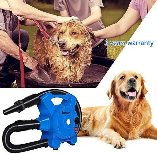 PETRIP Dog Hair Dryer Pet Dryer Professional Grooming Blower Dog Slicker Brush for Large Medium Small Dog Cat