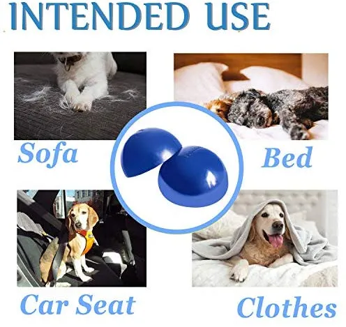 Removedor de pelo para ropa de mascotas, depilación para ropa de pelo limpiador para pelo de perro, pelo de gato y todas las mascotas. Elimina el pelo en secadora, limpiador de pelo lavable, herramienta de eliminación de pelusa adhesiva reutilizable (azul