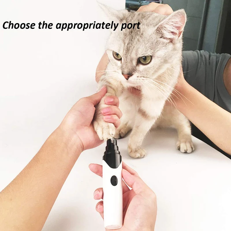 WOOFMEW Molinillo de uñas silencioso para perros, cortaúñas para mascotas, cortaúñas para perros, cortaúñas para perros, lima de uñas para perros