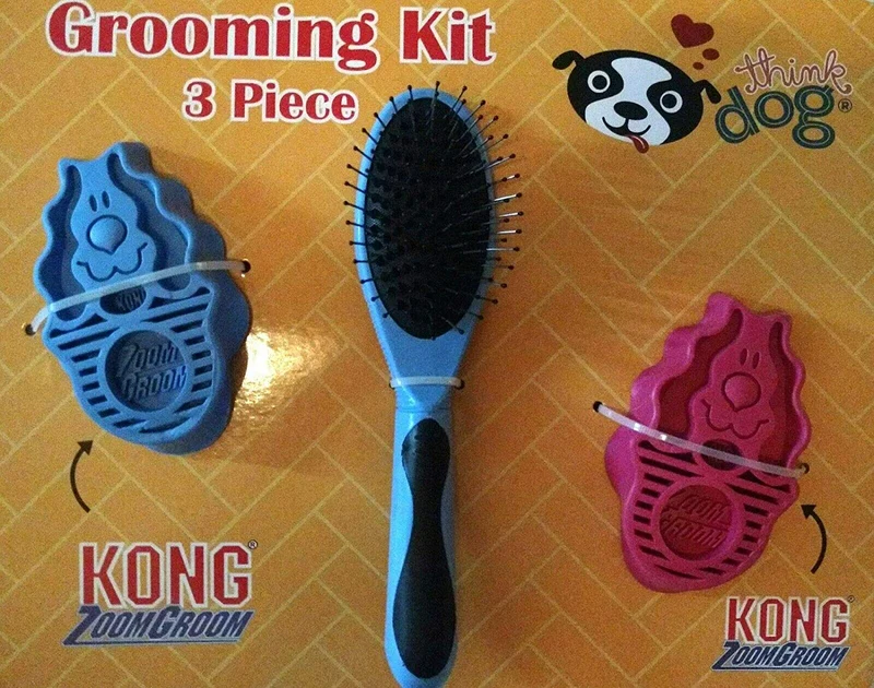 BestdealForever Pet Series Zoom Grooming Kit 3 piezas – morado/rosa/cepillo...