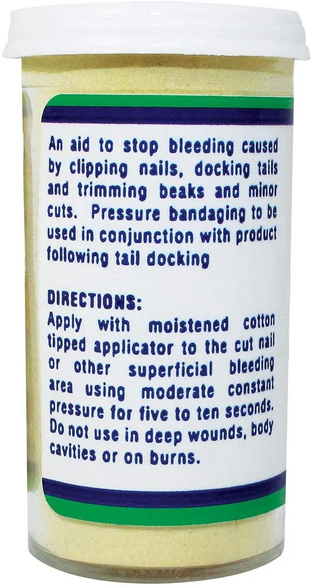 Arc laboratorios kwik-stop styptic en polvo para perros, gatos y pájaros, 14 g