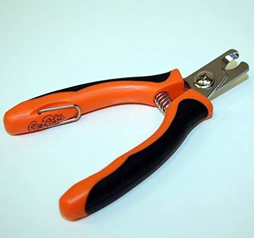 Cortauñas para perros y gatos GoPets con 1 lima de uñas, color naranja/negro