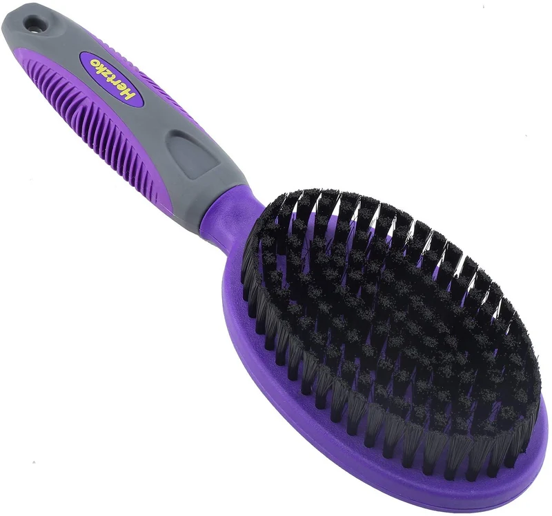 Pincel de cerdas por hertzko – para perros y gatos con larga o de pelo corto – densa cerdas quitar el vello Loose, dander, polvo y suciedad de su Mascota de parte superior Coat