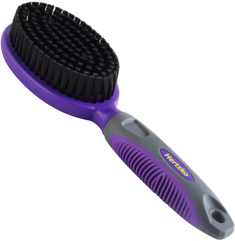 Pincel de cerdas por hertzko – para perros y gatos con larga o de pelo corto – densa cerdas quitar el vello Loose, dander, polvo y suciedad de su Mascota de parte superior Coat