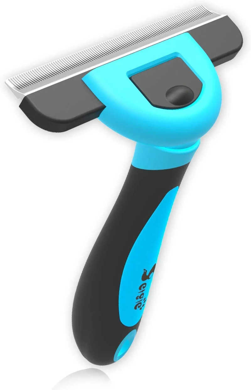 Petgle - Cepillo para perros y gatos, reduce eficazmente la pérdida de pelo, cepillo de aseo profesional y herramienta de desenredado para perros y gatos