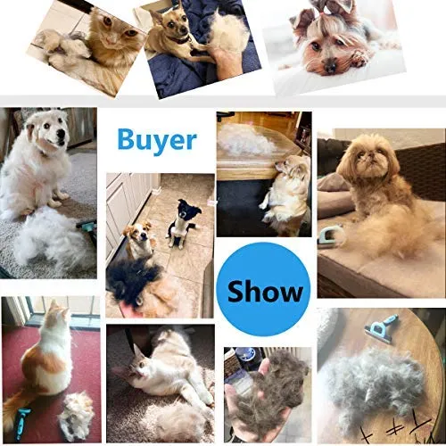 Petgle - Cepillo para perros y gatos, reduce eficazmente la pérdida de pelo, cepillo de aseo profesional y herramienta de desenredado para perros y gatos