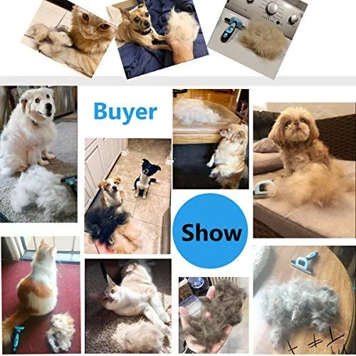 Petgle - Cepillo para perros y gatos, reduce eficazmente la pérdida de pelo, cepillo de aseo profesional y herramienta de desenredado para perros y gatos