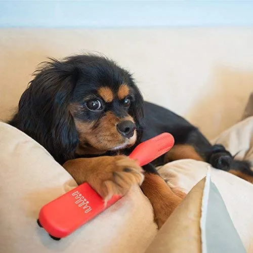 Cepillo removedor de pelos y pelusas Lilly Brush para que sus gatos y perros estén siempre libres de pelo., 1 unidad, Rojo