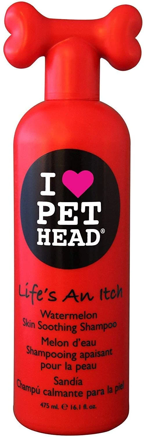 Pet Head de la vida una Champú Itch Piel relajante, Rojo