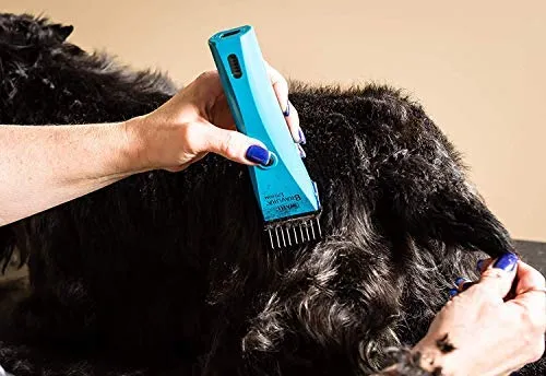 Wahl 3379 - Juego de peines de acero inoxidable con guía de fijación para cortadores de caballos y perros de Wahl Bravura, Arco, Chromado, Figura, y Motion Pet, Dog, Cat