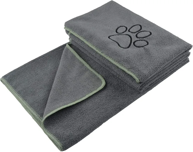 KinHwa - Toalla de baño para perro, superabsorbente, de microfibra, para perros y gatos pequeños, medianos y grandes