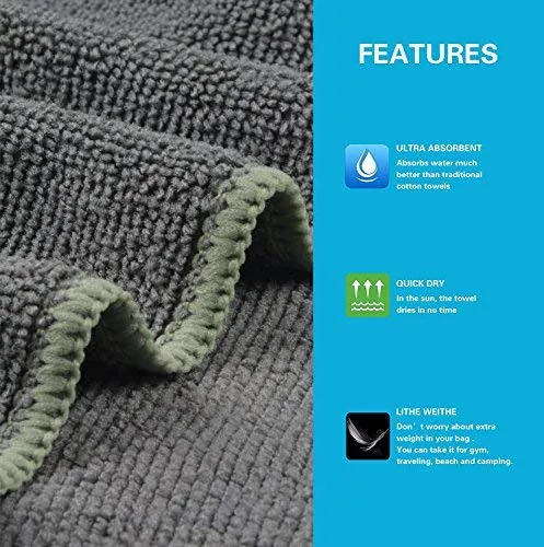 KinHwa - Toalla de baño para perro, superabsorbente, de microfibra, para perros y gatos pequeños, medianos y grandes