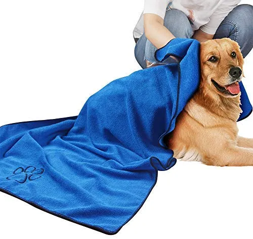 KinHwa - Toalla de baño para perro, superabsorbente, de microfibra, para perros y gatos pequeños, medianos y grandes