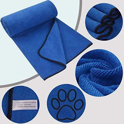 KinHwa - Toalla de baño para perro, superabsorbente, de microfibra, para perros y gatos pequeños, medianos y grandes