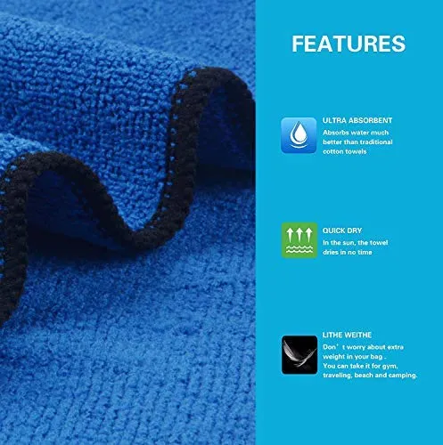 KinHwa - Toalla de baño para perro, superabsorbente, de microfibra, para perros y gatos pequeños, medianos y grandes