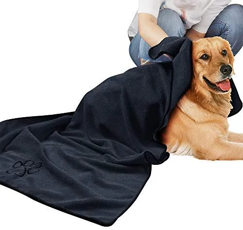 KinHwa - Toalla de baño para perro, superabsorbente, de microfibra, para perros y gatos pequeños, medianos y grandes