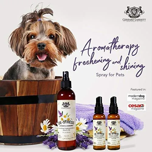 Aerosol refrescante y brilloso de aromaterapia para mascotas, aerosol para aseo de perros, perfume canino, colonia de perro y eliminador de olor para perro
