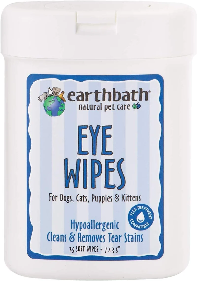 Earthbath 026362 25 unidades Toallitas húmedas para dientes y encías, para perros, gatos, cachorros y gatitos