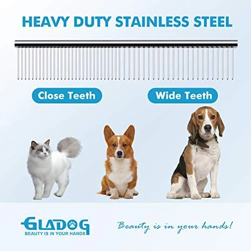 GLADOG - Tijeras de aseo profesional para perros con puntas redondas de seguridad, 4 en 1, juego de tijeras de aseo para perros y gatos