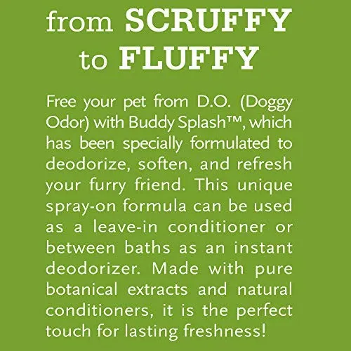 Buddy Splash - Desodorizador y acondicionador para perros, fórmula fácil de rociar para aseo