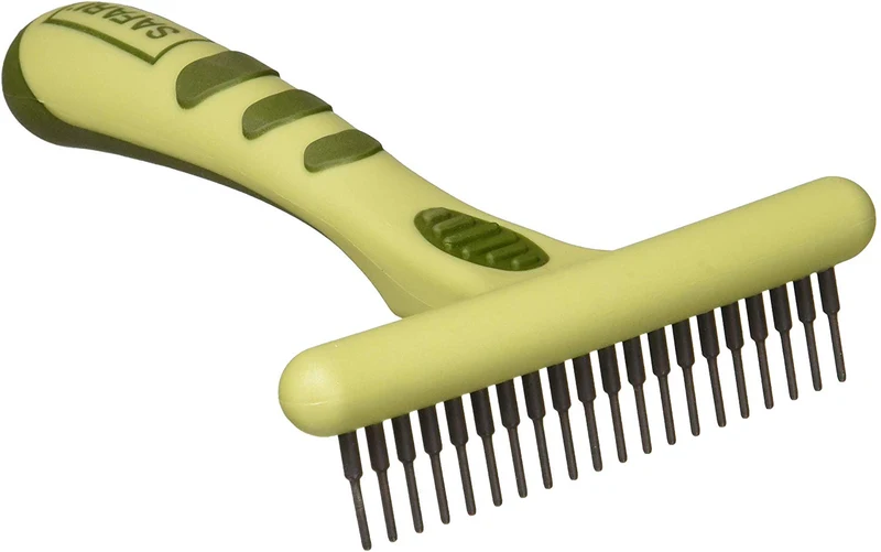 Rastrillo Safari de dientes largos Coastal Pet, diseñado para razas de perro con pelaje medio