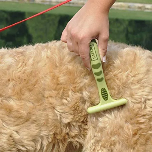 Rastrillo Safari de dientes largos Coastal Pet, diseñado para razas de perro con pelaje medio