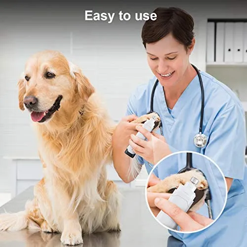 oneisall - Molinillo de uñas para perros, 2 velocidades, silencioso, recargable por USB, profesional, para mascotas, cuidado de uñas y cuidado de garras para perros y gatos pequeños, medianos y grandes