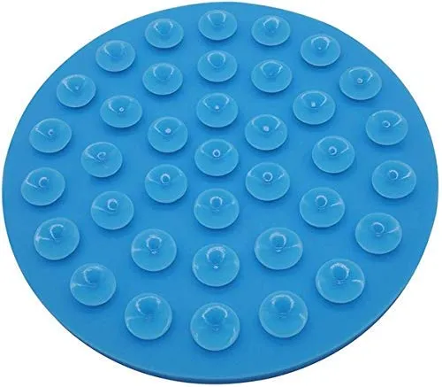 Tysons Pet Treats - 2 almohadillas de limpieza para perros, para baño y aseo lento, dispositivo de distracción, potentes ventosas en la parte posterior, para entrenamiento, simplemente añade mantequilla de maní (rojo y azul)