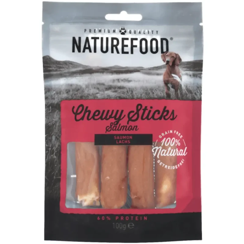 Snack Dog Naturefood Palitos Masticables Salmón 100 g
