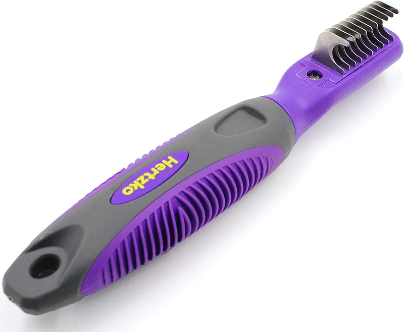 Removedor de marañas, por Hertzko. Apto para perros y gatos. Herramienta ideal para remover enredos, marañas, nudos o cabello muerto.