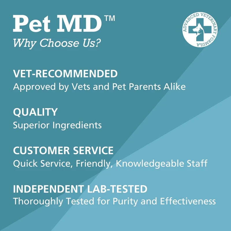 Champú medicado con peróxido de benzoilo para perros y gatos de Pet MD, eficaz para seborrea, caspa, sarna, alivio de picaduras de insectos, acné y foliculitis, aroma cítrico, de 12 onzas.