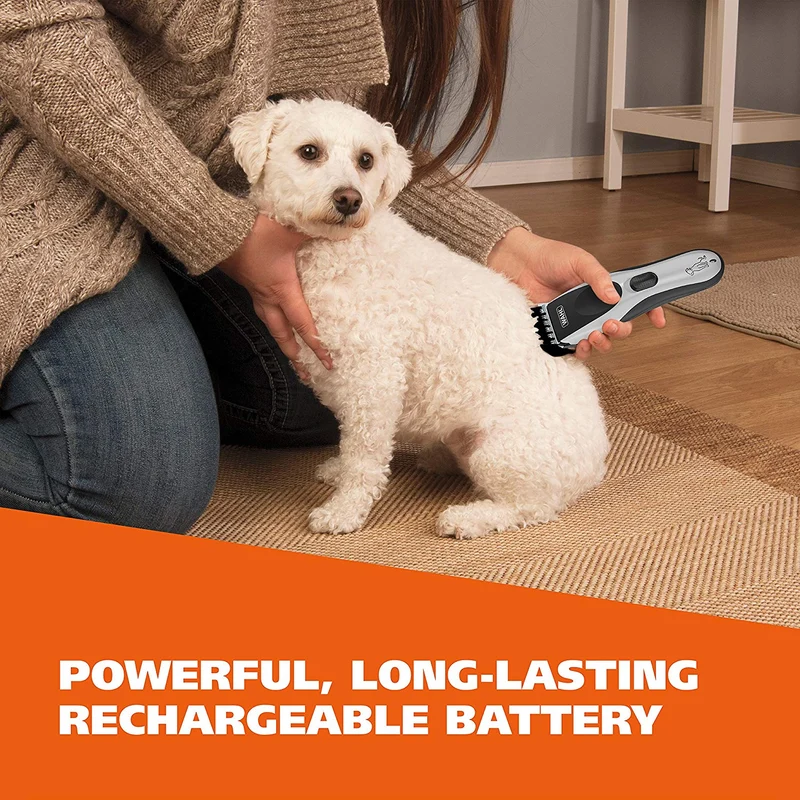 Wahl Easy Pro Pet Kit de aseo recargable para perro, silencioso, bajo ruido, resistente, eléctrico, cortador de perros para perros y gatos con abrigos gruesos y pesados modelo 9549