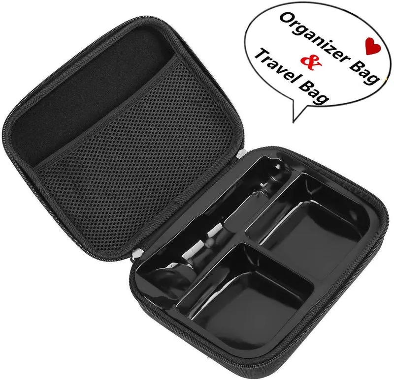 Sminiker - Cortapelos inalámbrico recargable con bolsa de almacenamiento de 5 velocidades, cortador de animales profesional
