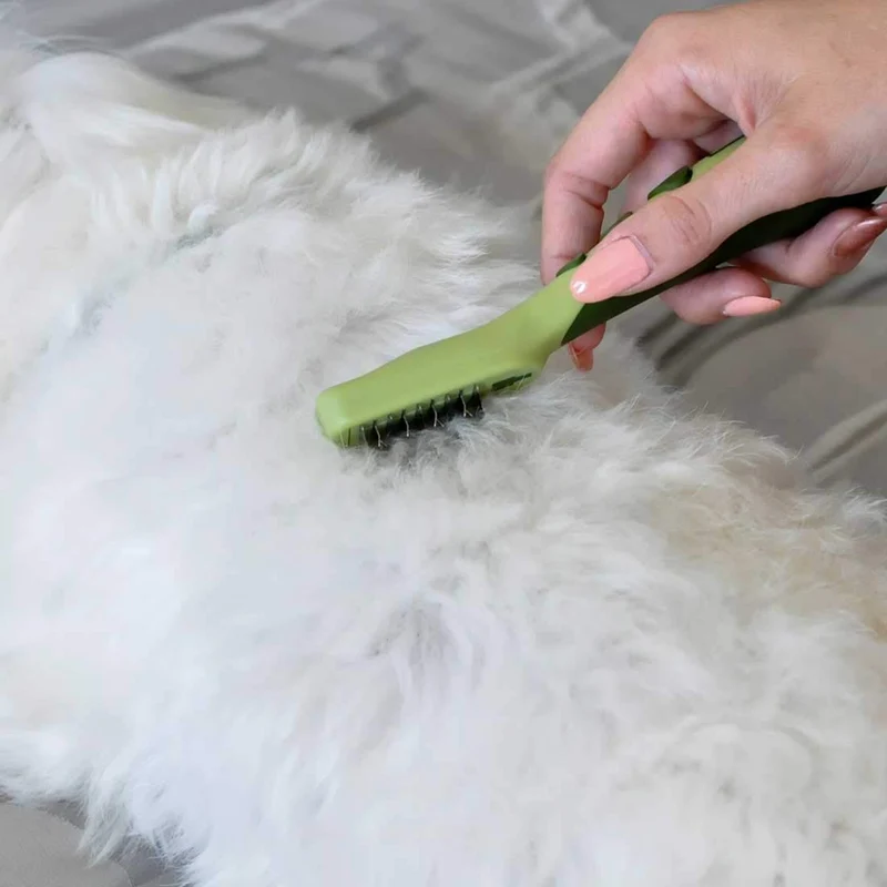 Eliminador de tapetes Safari por Coastal con cuchillas de acero inoxidable para quitar fácilmente las alfombrillas y enredos de perros de todos los tipos de abrigo.