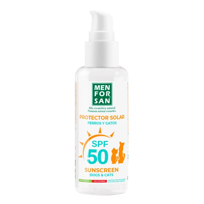 Menforsan Protector Solar Factor 50 para Perros y Gatos 60 ml