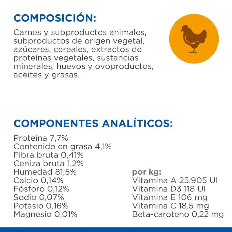 Hill'S Science Plan Adulto con Pollo 85 g Sobre Alimento para Gatos