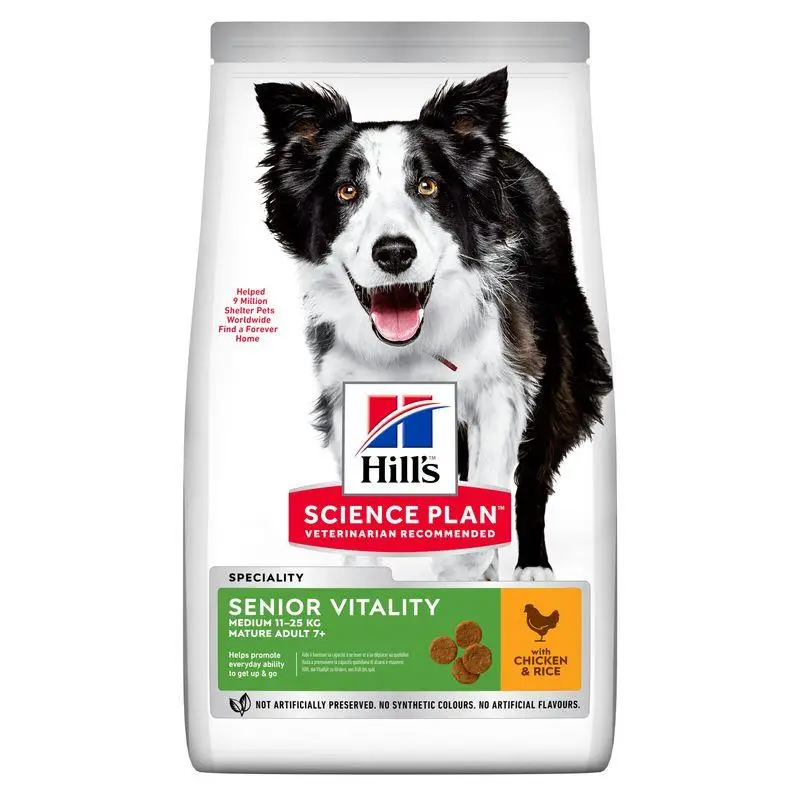 Hill'S Mature Adult 7+ Senior Vitality Medium - Pienso para Perros con Pollo 2,5 kg