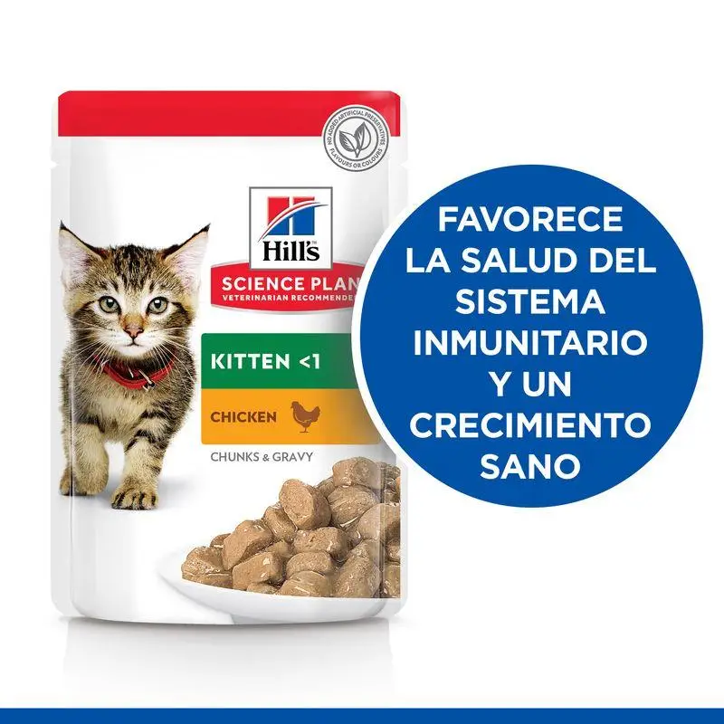 Hill'S Science Plan Kitten con Pollo 85 g Sobre Alimento para Gatos