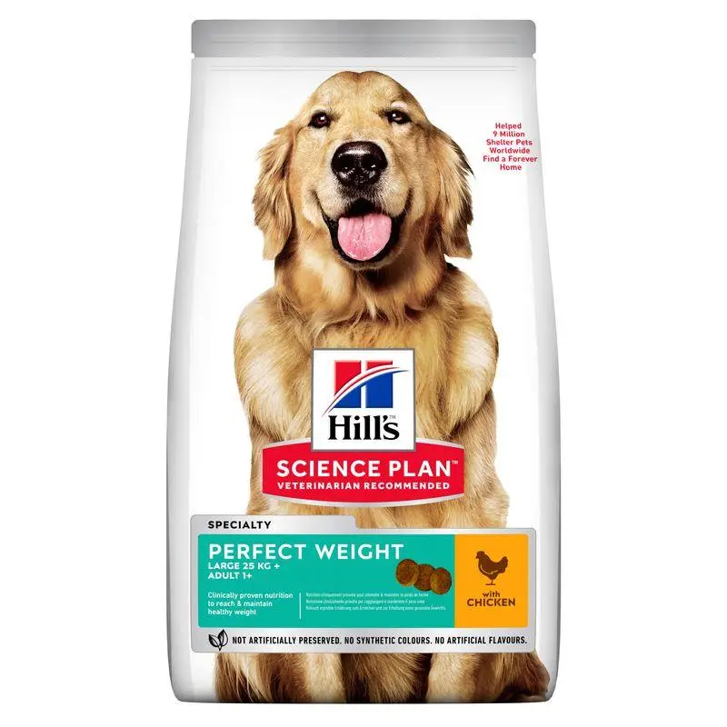 Hill'S Science Plan Perfect Weight Adult Large Pollo 12 kg pienso para perros