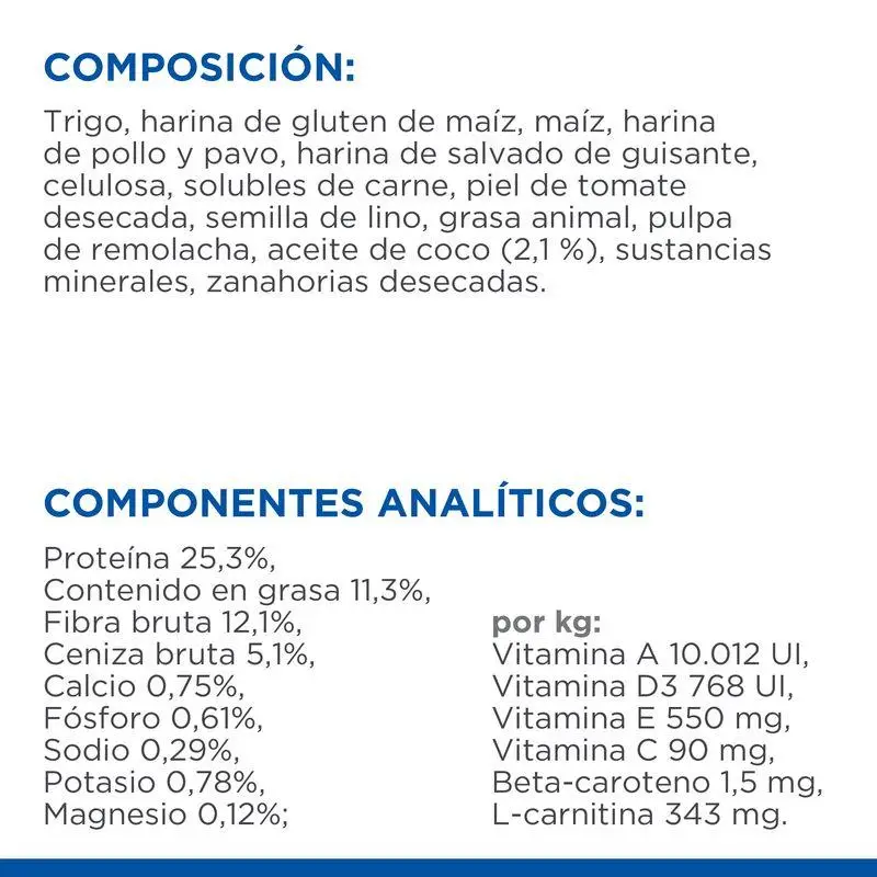 Hill'S Science Plan Perfect Weight Adult Large Pollo 12 kg pienso para perros
