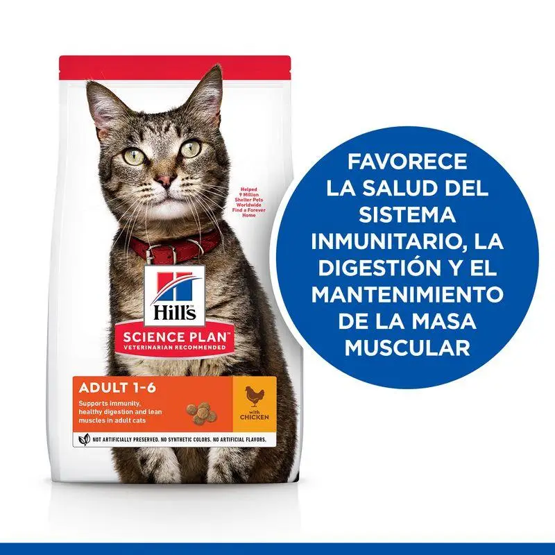 Hill'S Science Plan Adulto con Pollo 1,5 kg Alimento para Gatos
