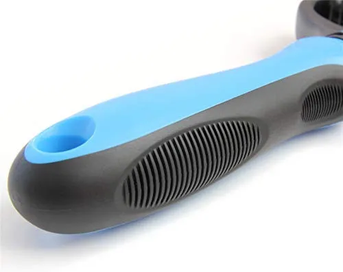 Maxpower Planet cepillo de aseo para mascotas – Doble cara para descamación y descamación de pelaje de rastrillo para perros y gatos, extra ancho