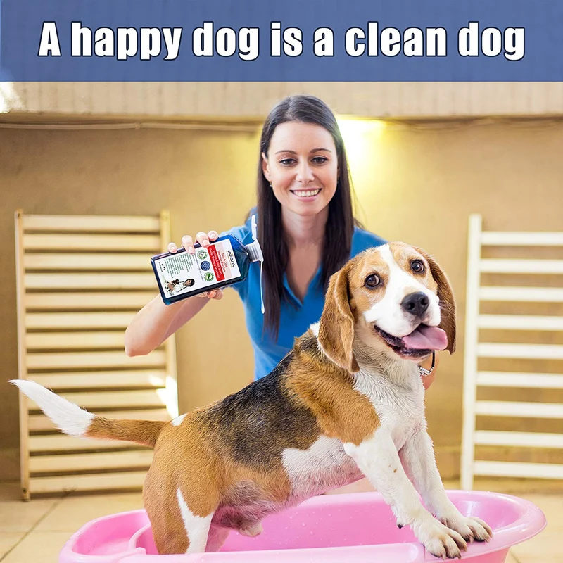 Arava Champú Natural Medicado Perro - Antibacteriano Antihongos Anti YEast Anti ITCH Perro Champú - Piel Saludable y Abrigo - primeros auxilios en puntos calientes Rascadores de Gusano Abrasiones e Infecciones Dermatológicas
