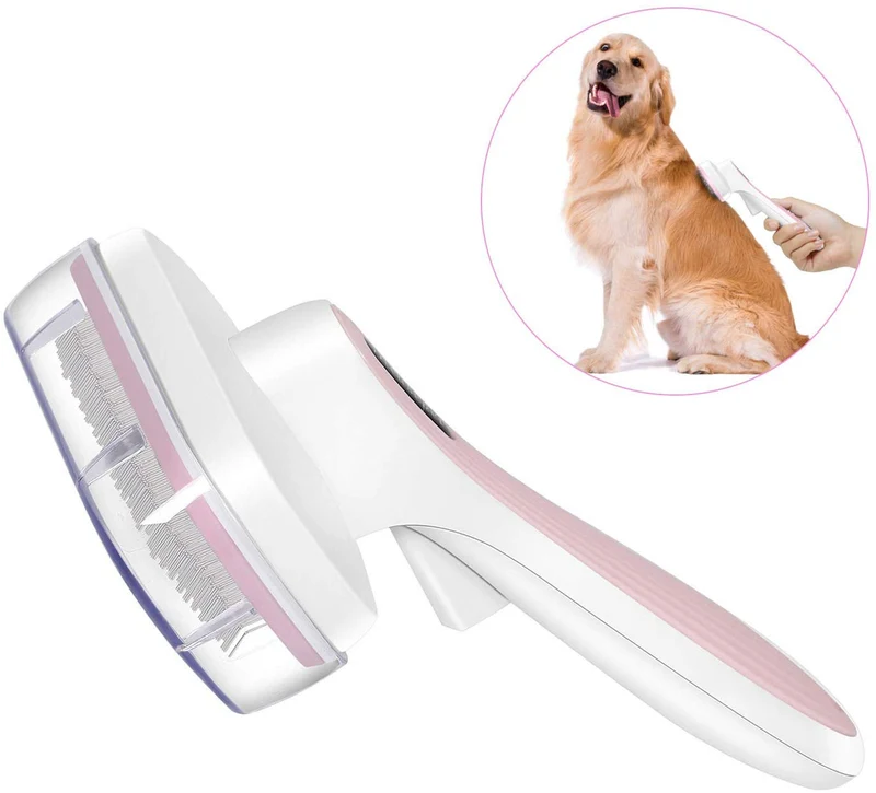 UPSKY Dog Brush & Cat Brush Self Cleaning Dog Slicker Brush Easy to Clean Pet Grooming Brushes Shedding Grooming Tools for Dogs & Cats with Long or Short Hair…