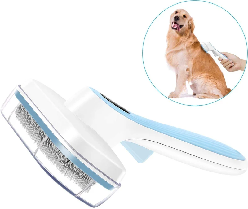 UPSKY Dog Brush & Cat Brush Self Cleaning Dog Slicker Brush Easy to Clean Pet Grooming Brushes Shedding Grooming Tools for Dogs & Cats with Long or Short Hair…