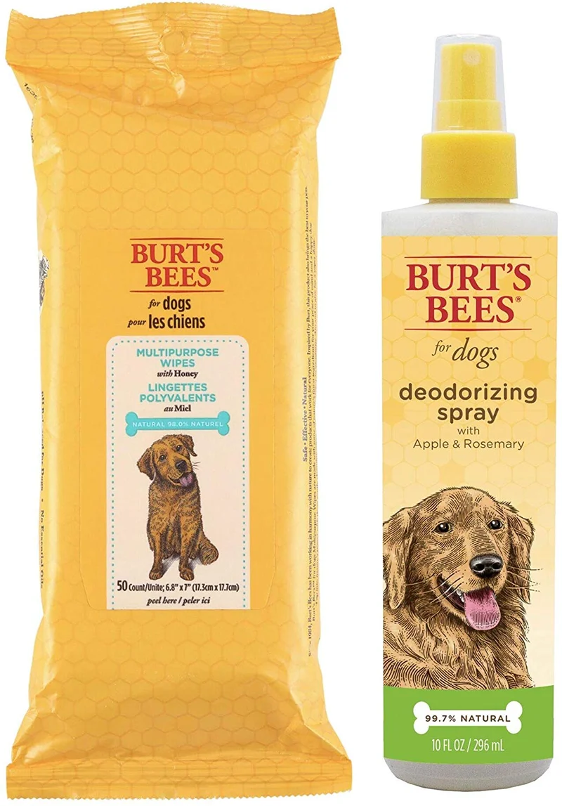 Burt's Bees for Dogs Toallitas multiusos para aseo de perros | Toallitas para cachorros y perros para limpieza, 50 unidades