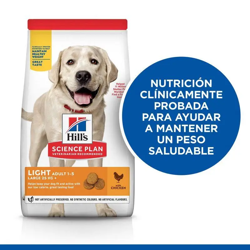 Hill'S Science Plan Adult Light Large Breed Pollo 14 kg Alimento para Perros