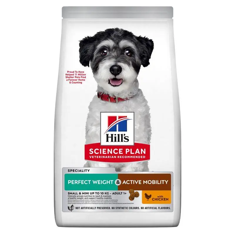 Hill'S Science Plan Adult Perfect Weight y Active Mobility Small y Mini Pollo 1,5 kg Alimento para Perros