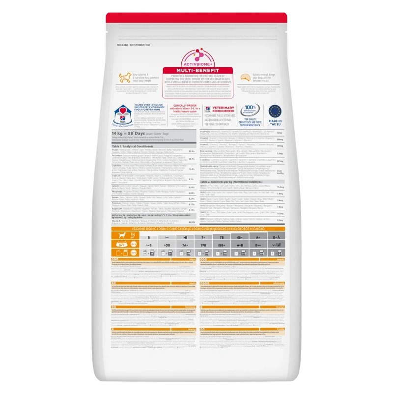 Hill'S Science Plan Adult Light Medium Pollo 14 kg Alimento para Perros
