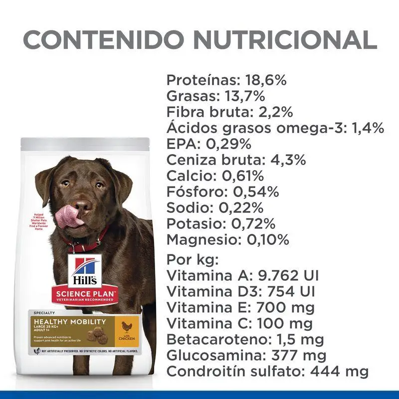 Hill'S Science Plan Adult Healthy Mobility Large Breed Pollo 12 kg Alimento para Perros